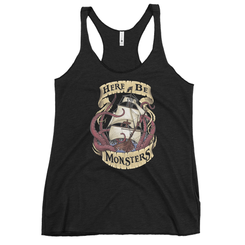 Here Be Monsters Racerback Tank